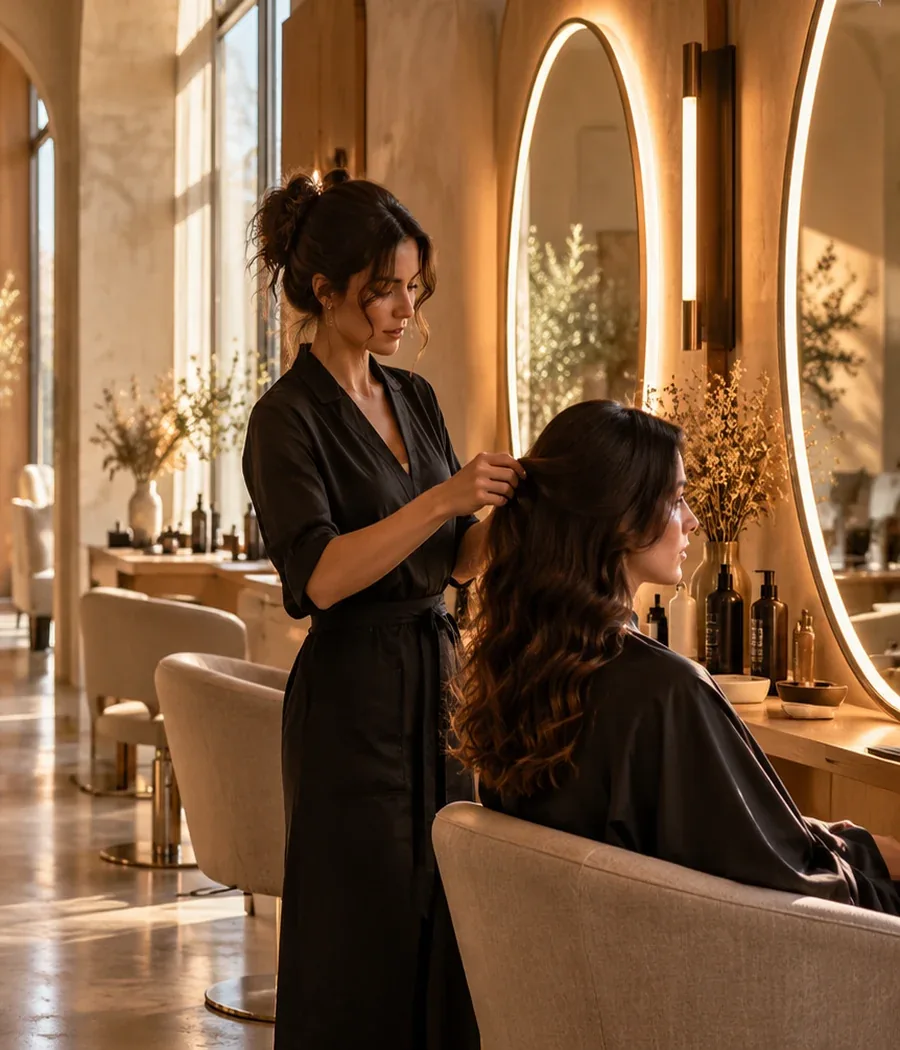 Esempio dimostrativo di direzione visiva per beauty e wellness